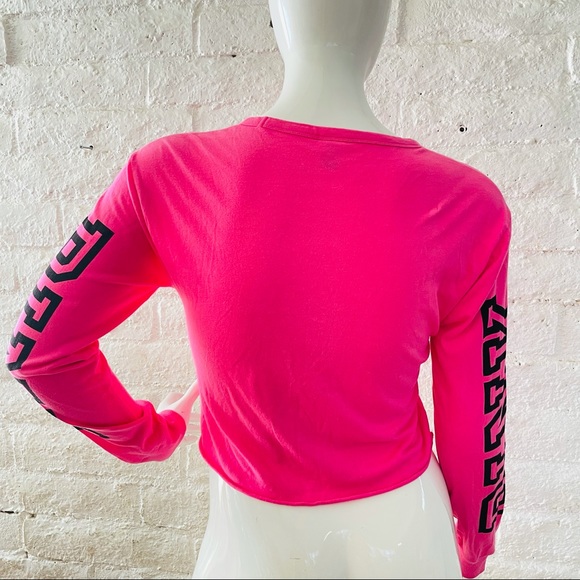 Pink Victoria secret  crop top  size L - Picture 3 of 7